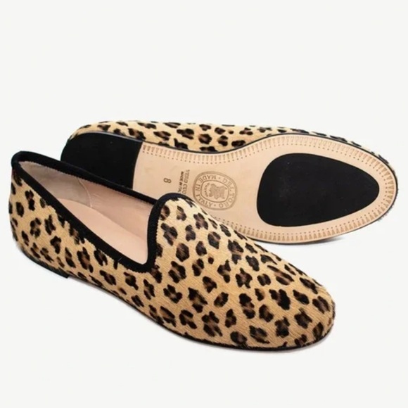 Del Toro Pony Hair Leopard Slipper II